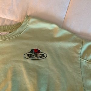 fruit of the loom collab cropped sweater